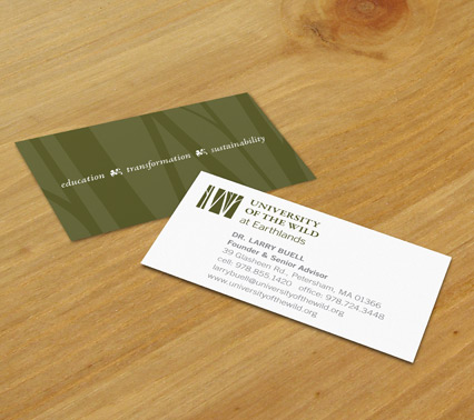 U of W business card